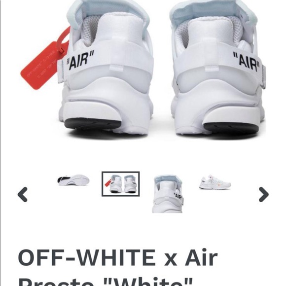 Off-white x Air Presto  (color)White - Picture 1 of 3